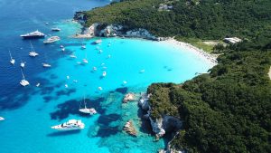 Voutoumi and Vrika Beach, Antipaxos, Greece